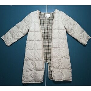 Vtg Cabelas Premier Northern Long Goose Down Puffer Liner Jacket Plaid Men Large